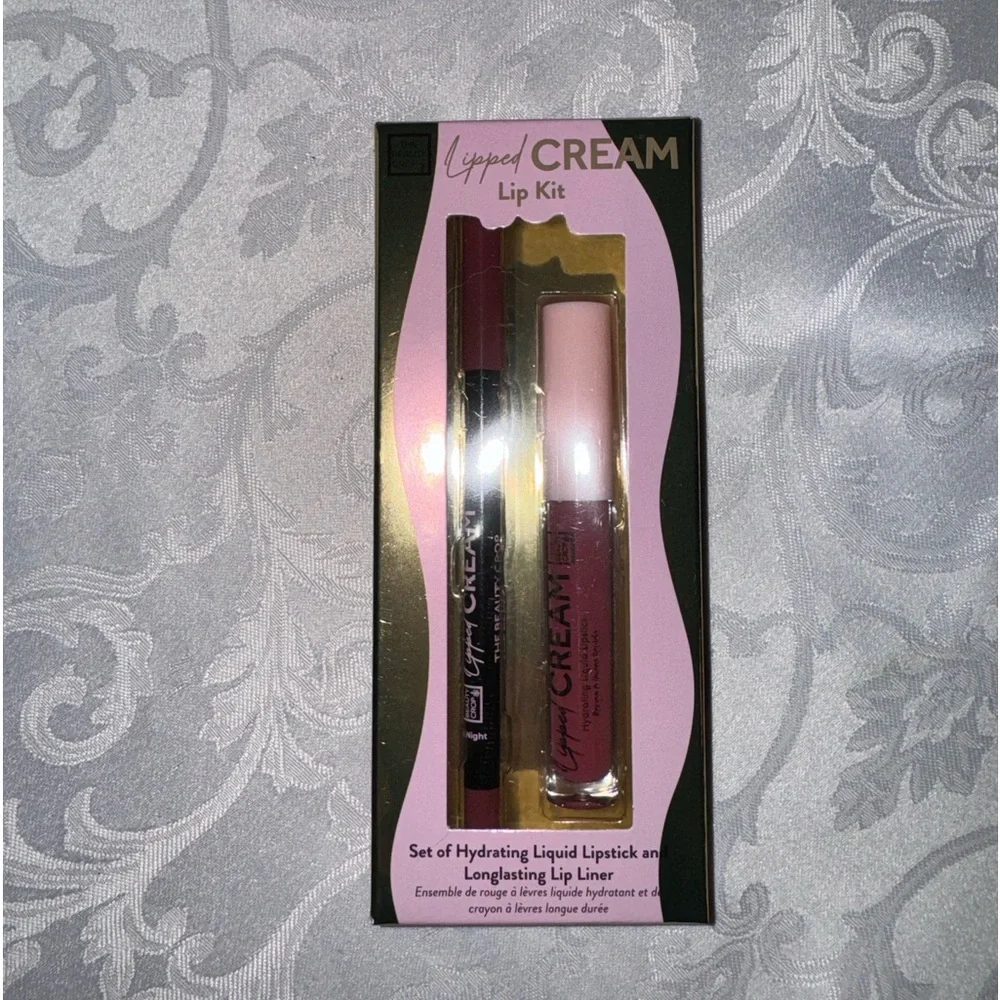 THE BEAUTY CROP Lipped Cream Lip Kit in Date Night, Liquid Lipstick & Lip Liner